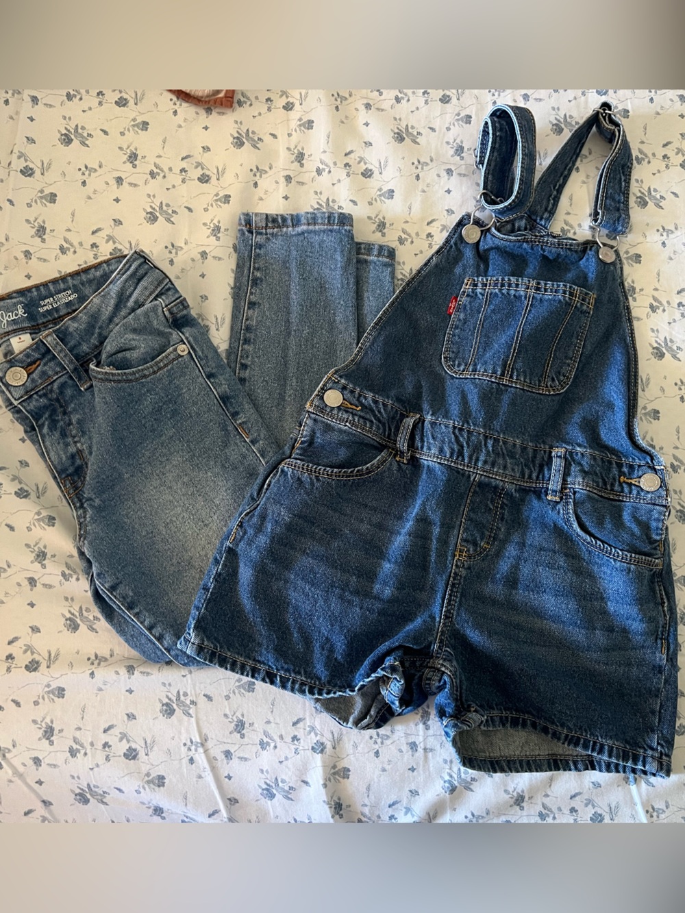 LEVI’S Overalls and Cat & Jack Patchwork Denim Jeans KIDS GIRLS